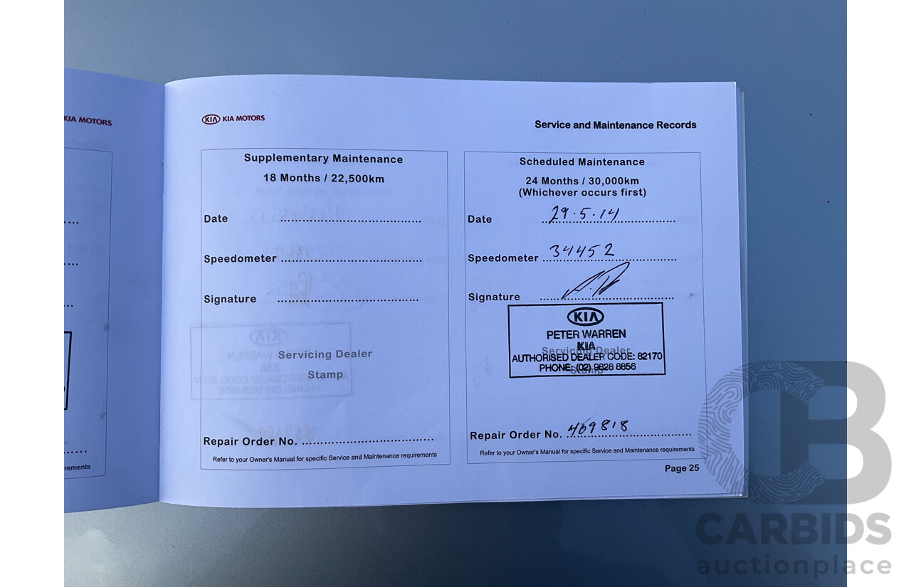05/2012 Kia Cerato KOUP Si (FWD) TD MY12 2D Coupe Silver 2.0L