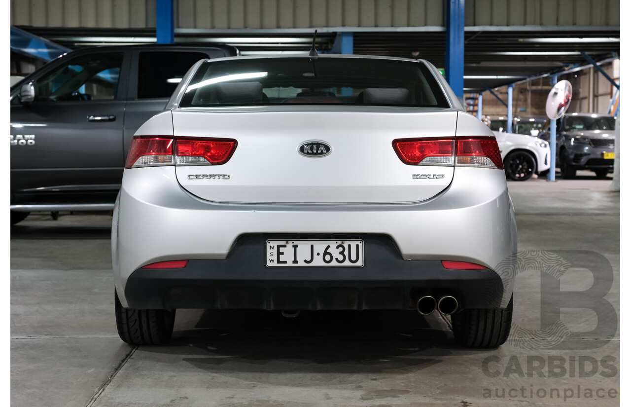 05/2012 Kia Cerato KOUP Si (FWD) TD MY12 2D Coupe Silver 2.0L