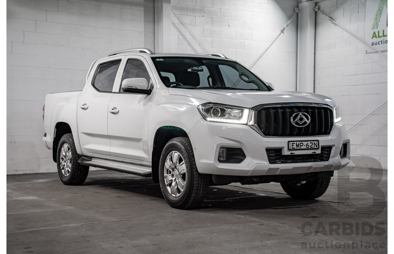 02/2021 LDV T60 Pro (4x4) SK8C Double Cab Utility Blanc White Turbo Diesel 2.8L