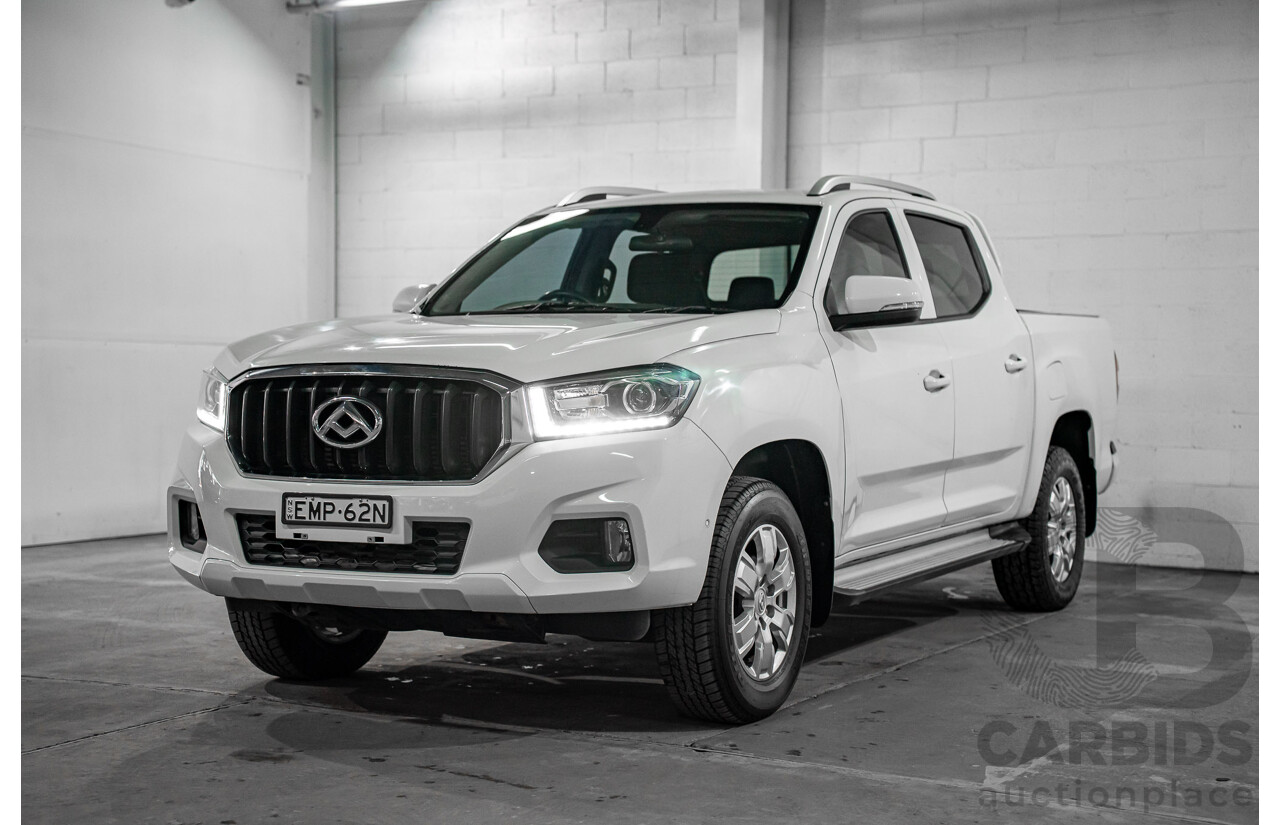 02/2021 LDV T60 Pro (4x4) SK8C Double Cab Utility Blanc White Turbo Diesel 2.8L