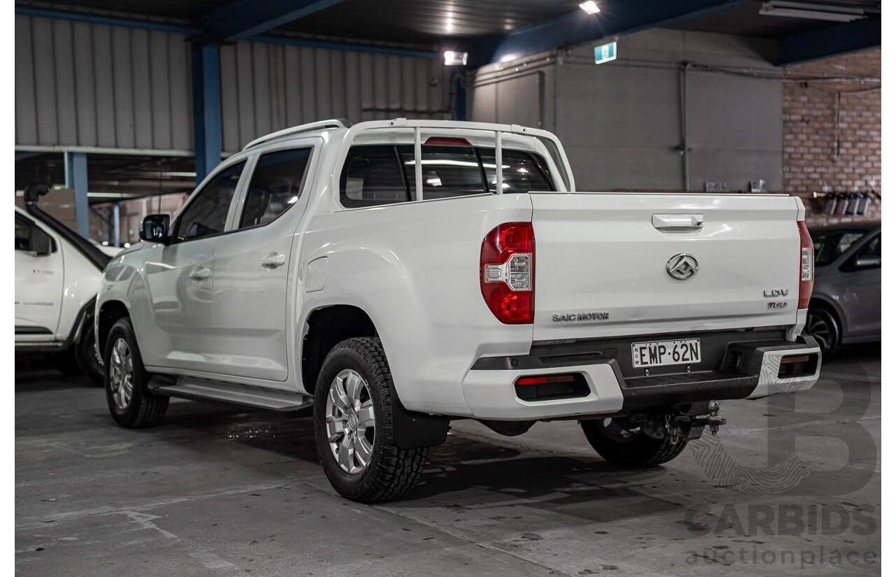 02/2021 LDV T60 Pro (4x4) SK8C Double Cab Utility Blanc White Turbo Diesel 2.8L
