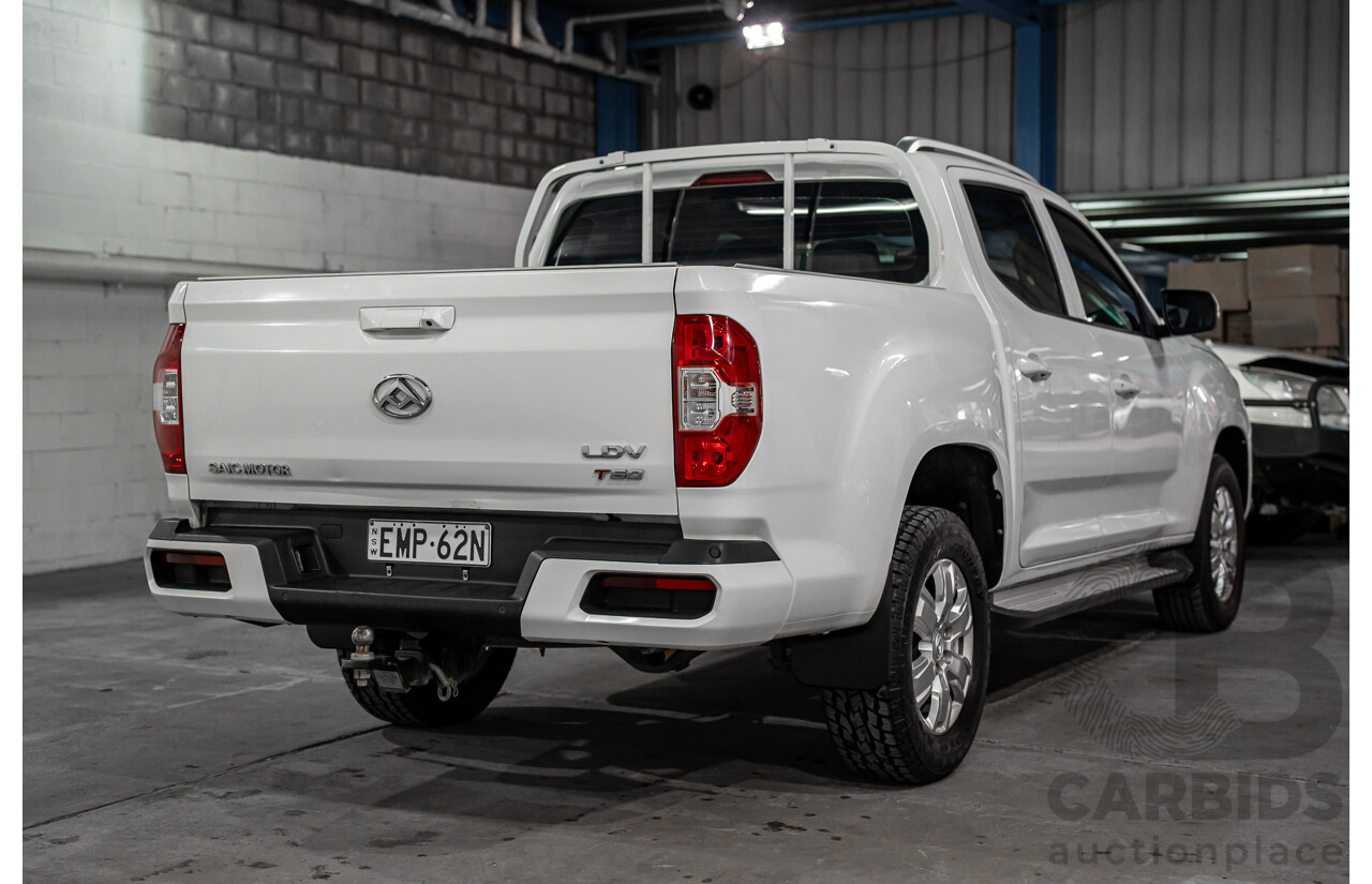 02/2021 LDV T60 Pro (4x4) SK8C Double Cab Utility Blanc White Turbo Diesel 2.8L