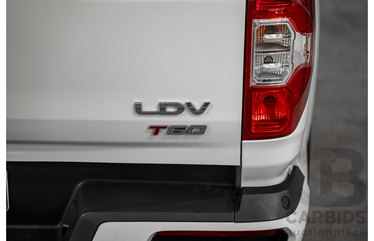 02/2021 LDV T60 Pro (4x4) SK8C Double Cab Utility Blanc White Turbo Diesel 2.8L