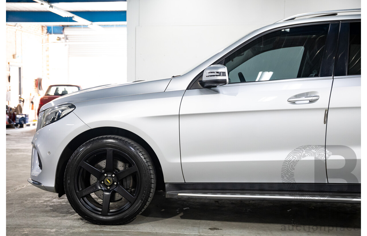 07/2016 Mercedes-Benz GLE 350d (AWD) 166 4D Wagon Iridium Silver Metallic Turbo Diesel V6 3.0L