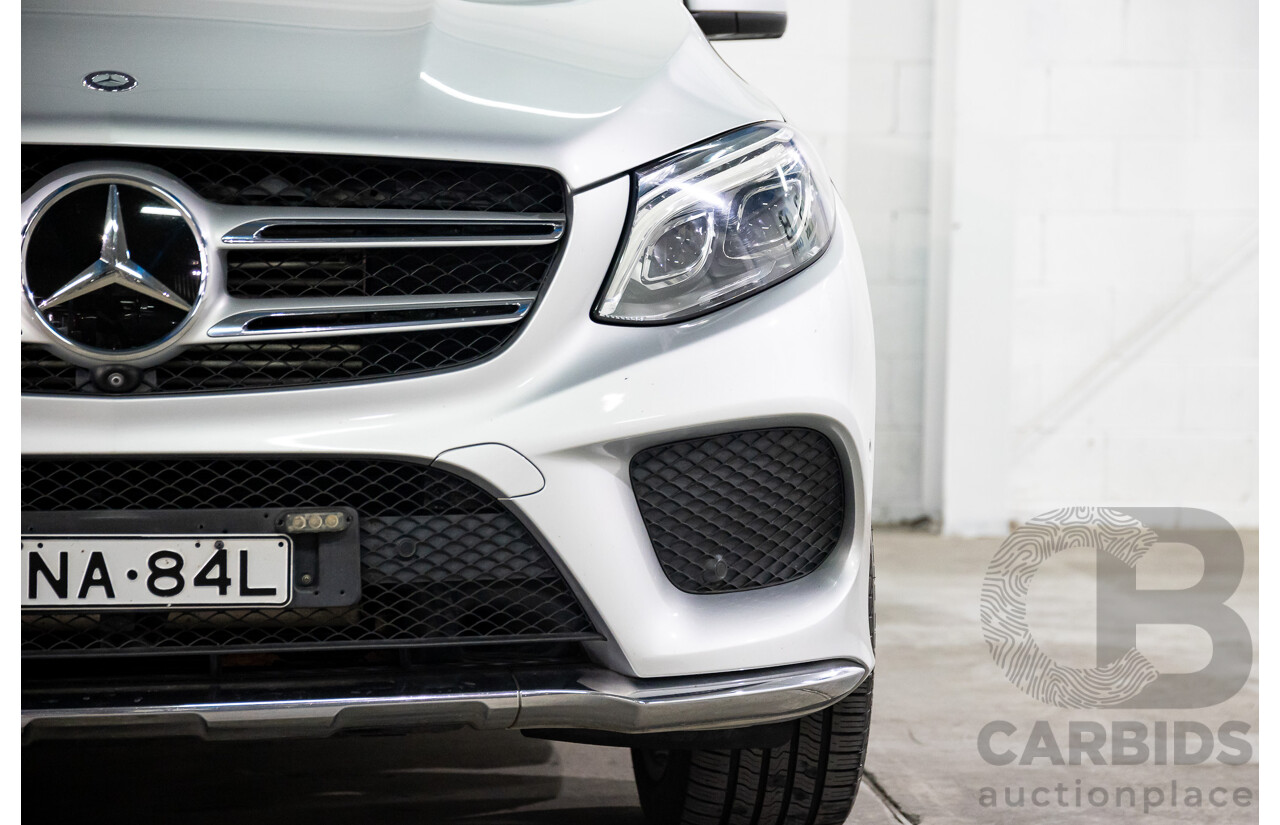 07/2016 Mercedes-Benz GLE 350d (AWD) 166 4D Wagon Iridium Silver Metallic Turbo Diesel V6 3.0L