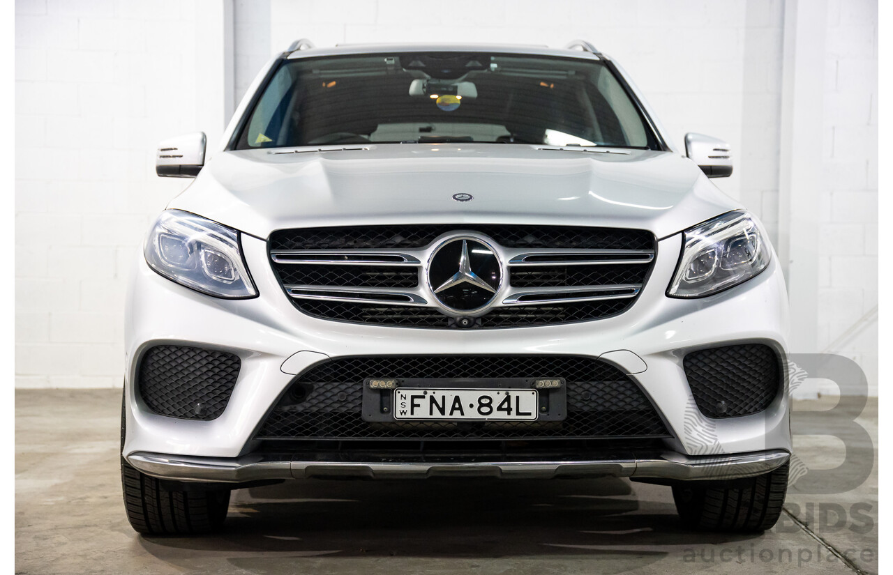07/2016 Mercedes-Benz GLE 350d (AWD) 166 4D Wagon Iridium Silver Metallic Turbo Diesel V6 3.0L