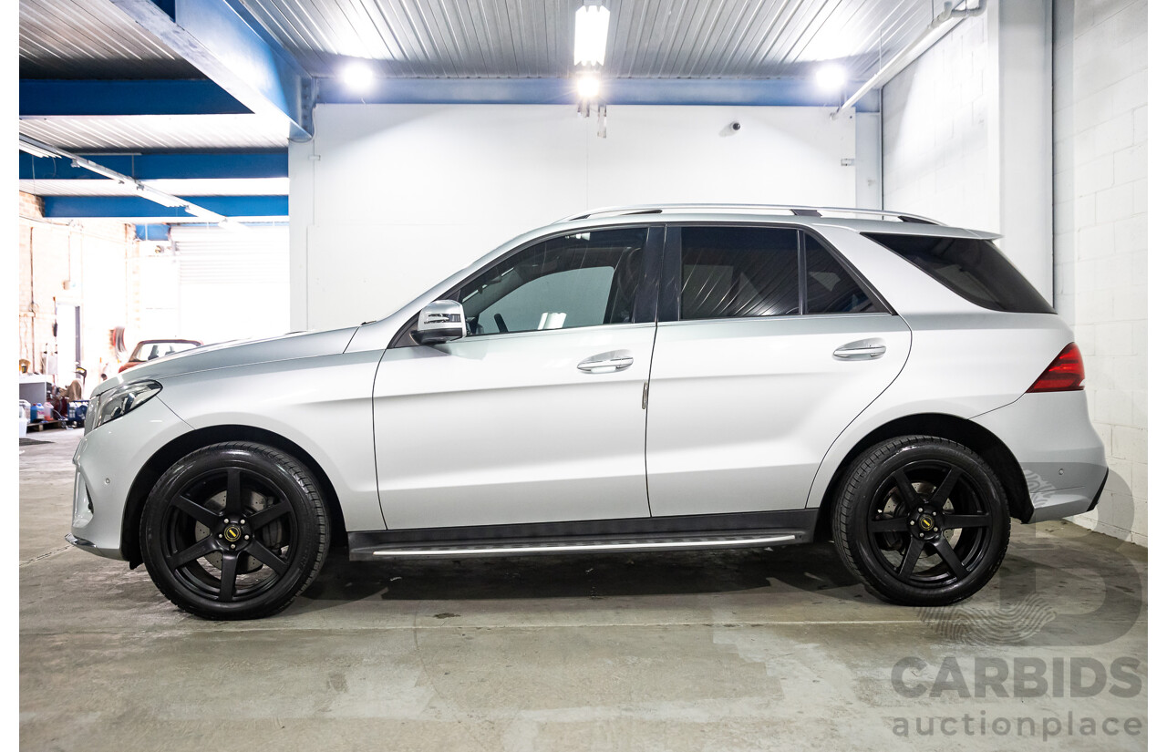 07/2016 Mercedes-Benz GLE 350d (AWD) 166 4D Wagon Iridium Silver Metallic Turbo Diesel V6 3.0L