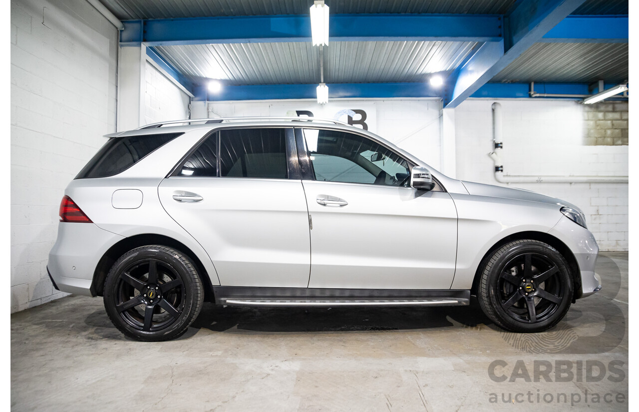 07/2016 Mercedes-Benz GLE 350d (AWD) 166 4D Wagon Iridium Silver Metallic Turbo Diesel V6 3.0L