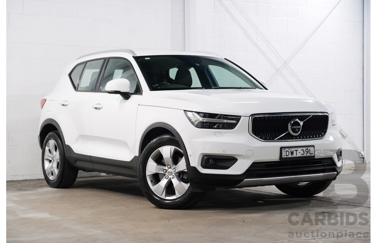 07/2018 Volvo XC40 T4 Momentum 536 MY19 4d Wagon White Turbo 2.0L
