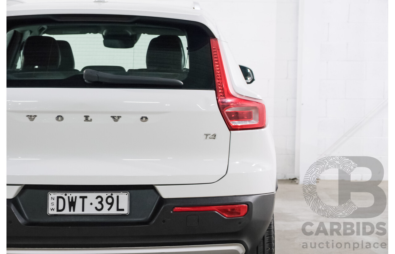 07/2018 Volvo XC40 T4 Momentum 536 MY19 4d Wagon White Turbo 2.0L