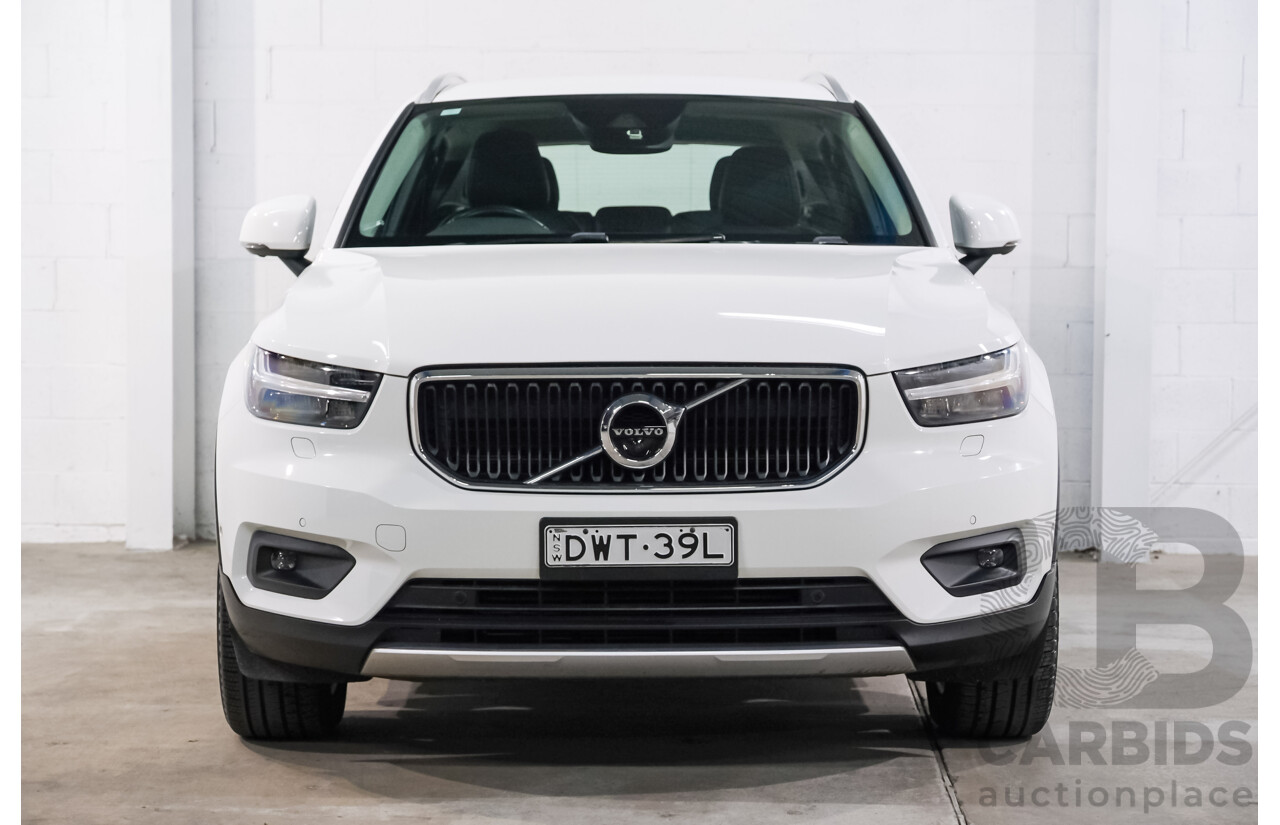 07/2018 Volvo XC40 T4 Momentum 536 MY19 4d Wagon White Turbo 2.0L
