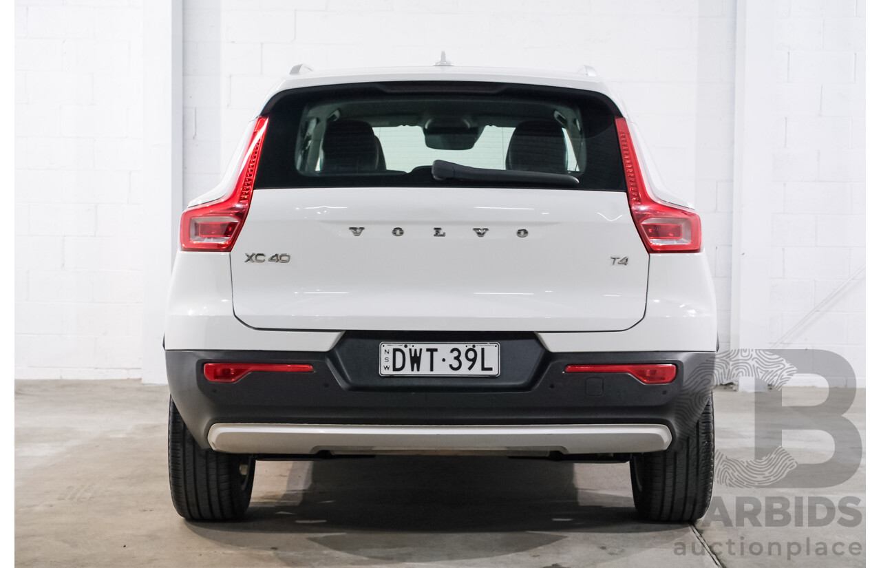 07/2018 Volvo XC40 T4 Momentum 536 MY19 4d Wagon White Turbo 2.0L