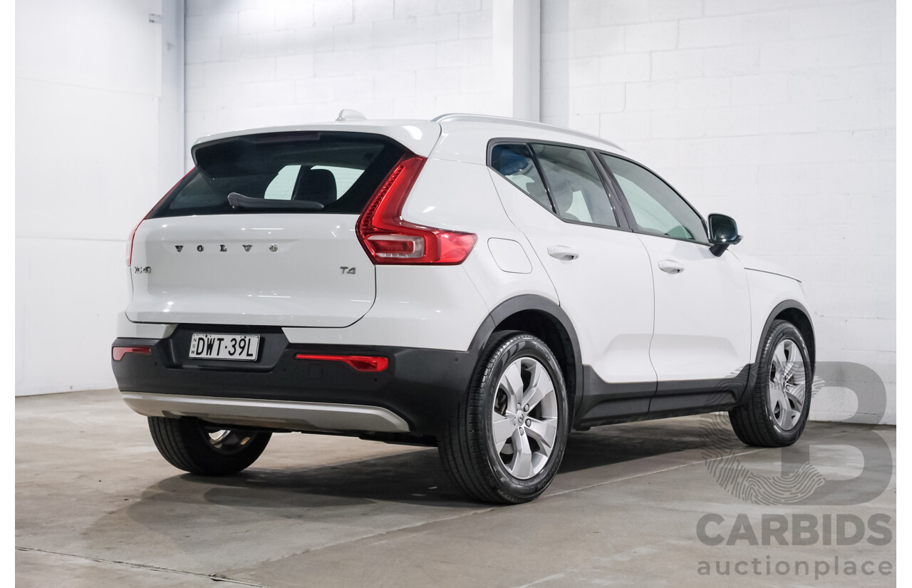 07/2018 Volvo XC40 T4 Momentum 536 MY19 4d Wagon White Turbo 2.0L