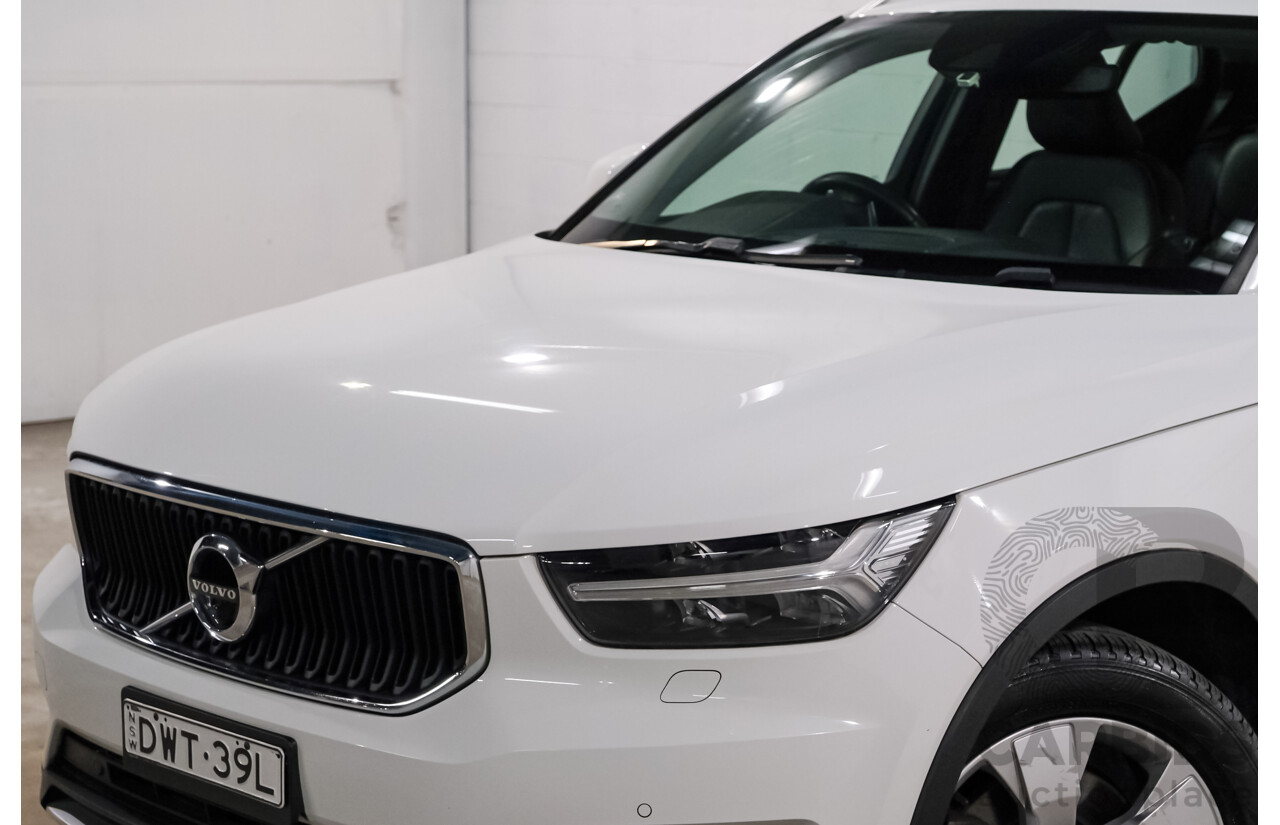 07/2018 Volvo XC40 T4 Momentum 536 MY19 4d Wagon White Turbo 2.0L