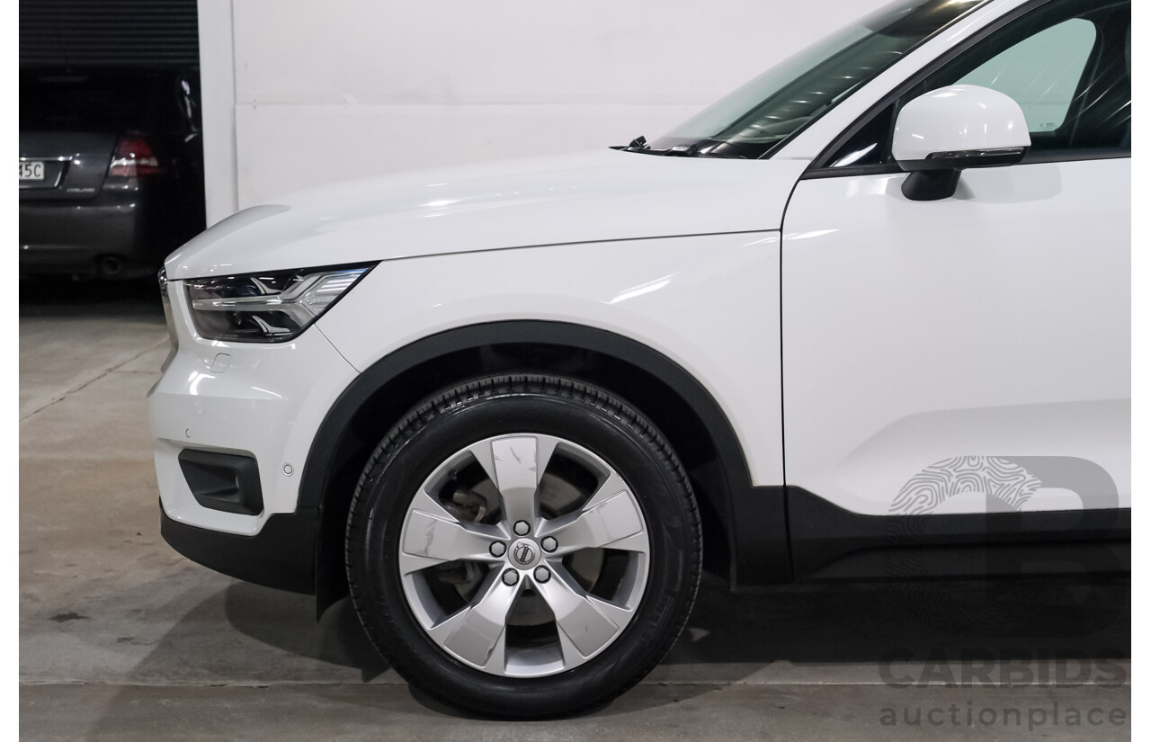 07/2018 Volvo XC40 T4 Momentum 536 MY19 4d Wagon White Turbo 2.0L