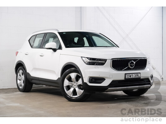 07/2018 Volvo XC40 T4 Momentum 536 MY19 4d Wagon White Turbo 2.0L