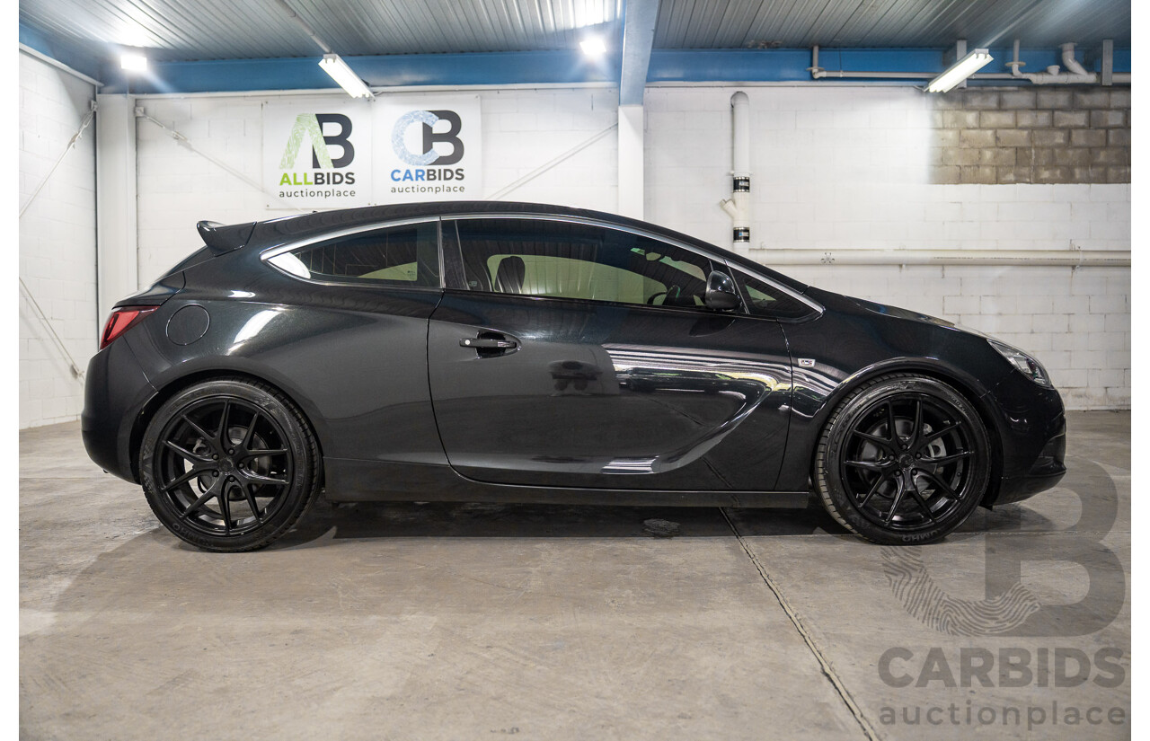 02/2016 Holden Astra GTC Sport (FWD) PJ MY16 3d Hatchback Carbon Flash Black Metallic Turbo 1.6L