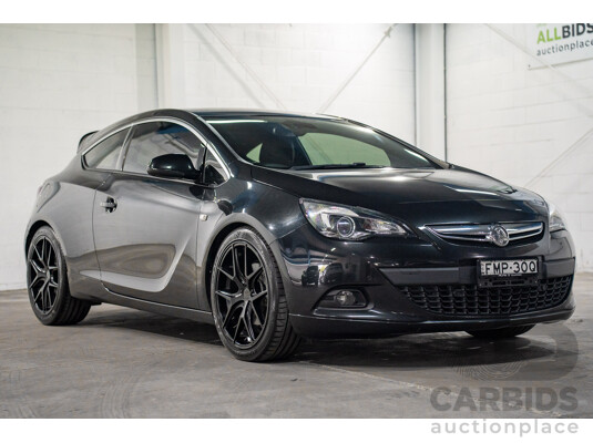 02/2016 Holden Astra GTC Sport (FWD) PJ MY16 3d Hatchback Carbon Flash Black Metallic Turbo 1.6L