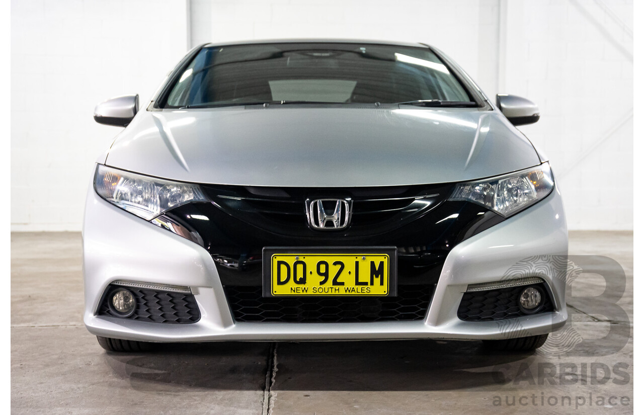 2/2014 Honda Civic Vti-S FK MY14 5d Hatchback Alabaster Silver 1.8L