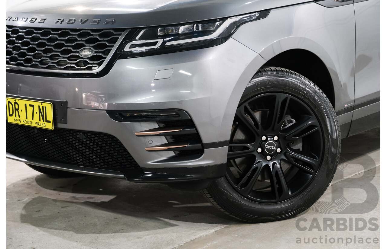 09/2017 Land Rover Range Rover Velar D300 R-Dynamic S (AWD) MY18 4d Wagon Ammonite Grey Turbo Diesel V6 3.0L