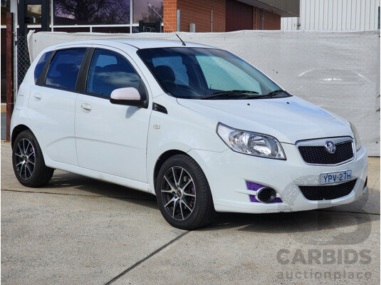 11/2011 Holden Barina  TK MY11 5d Hatchback White 1.6L