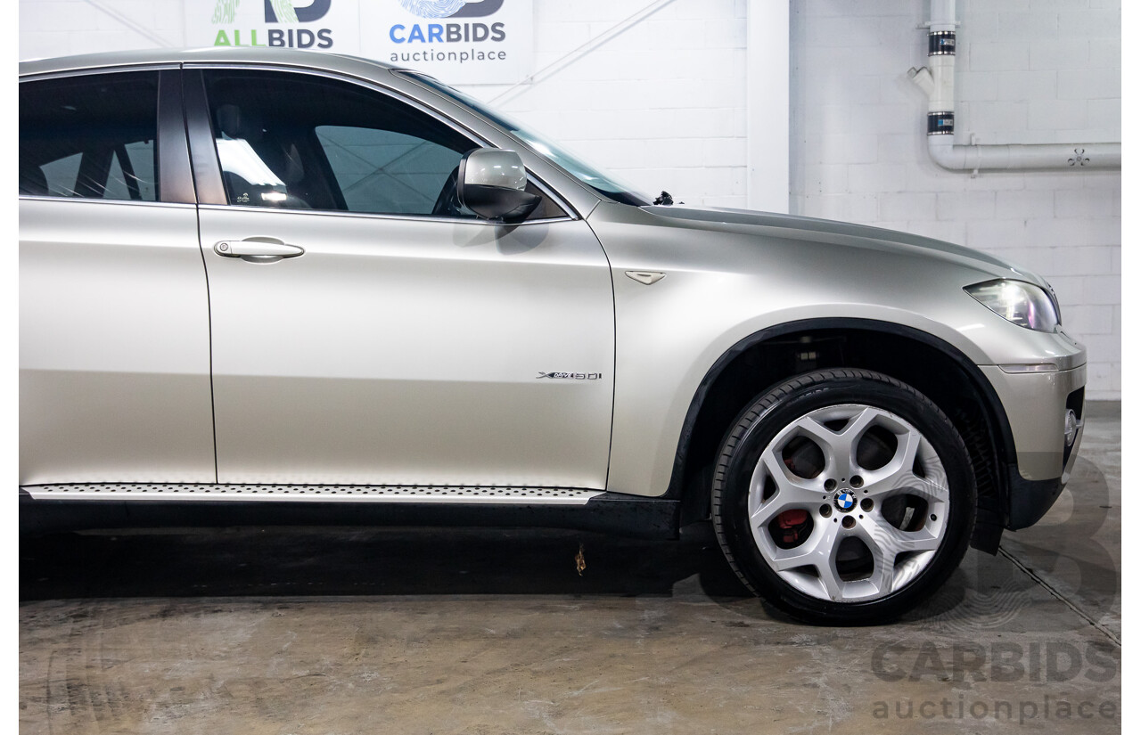 5/2009 BMW X6 X-Drive 50i E71 (AWD) 4d Coupe Mineral Silver Metallic Twin Turbo V8 4.4L