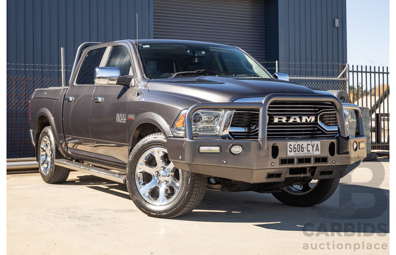 05/2019 Ram 1500 LARAMIE (4x4) FD3.2 W/RAMBOXES MY19 Crew Cab Utility Granite Crystal Metallic Grey 5.7L
