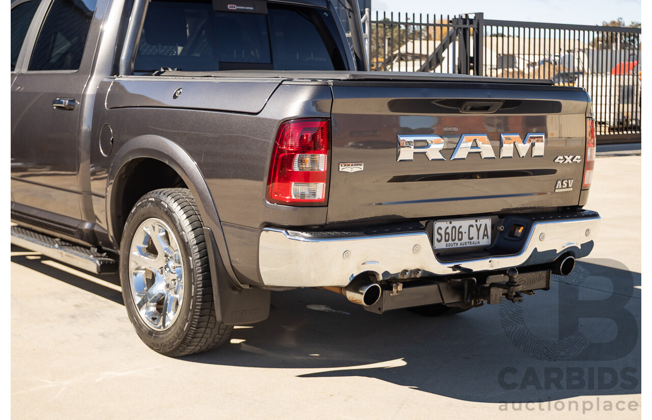 05/2019 Ram 1500 LARAMIE (4x4) FD3.2 W/RAMBOXES MY19 Crew Cab Utility Granite Crystal Metallic Grey 5.7L