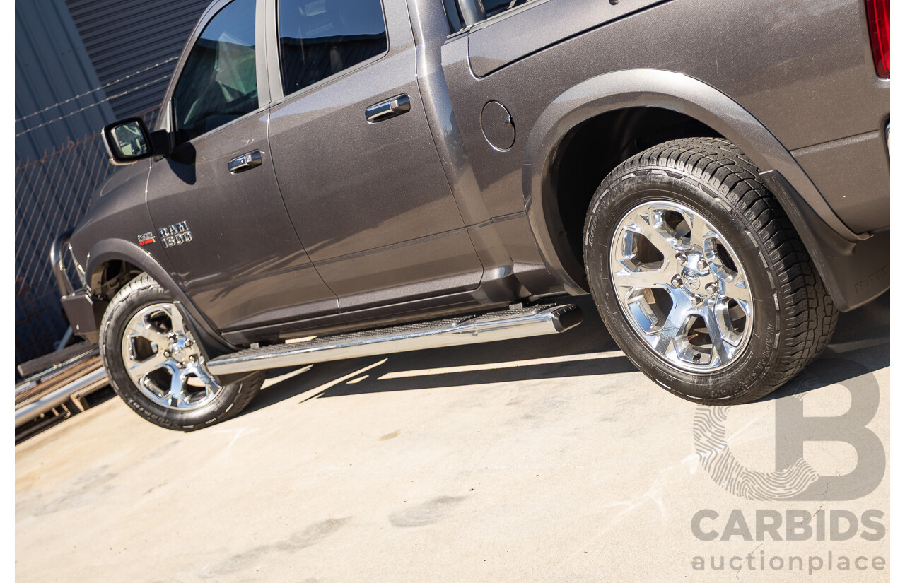 05/2019 Ram 1500 LARAMIE (4x4) FD3.2 W/RAMBOXES MY19 Crew Cab Utility Granite Crystal Metallic Grey 5.7L