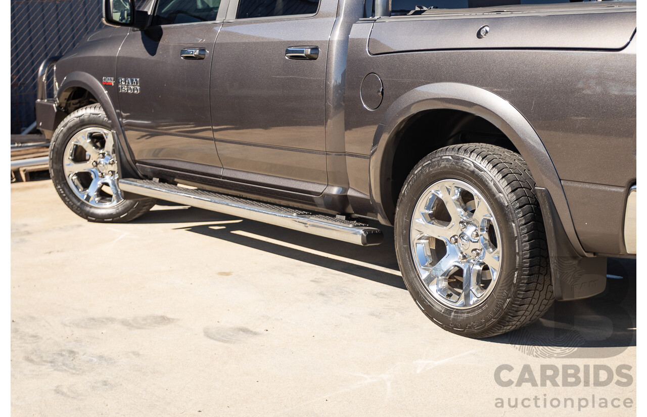 05/2019 Ram 1500 LARAMIE (4x4) FD3.2 W/RAMBOXES MY19 Crew Cab Utility Granite Crystal Metallic Grey 5.7L