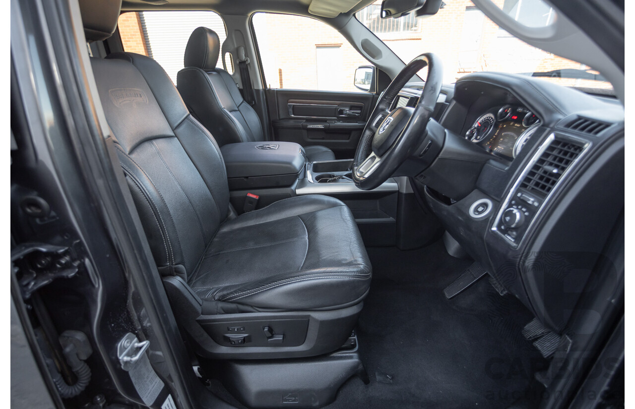 05/2019 Ram 1500 LARAMIE (4x4) FD3.2 W/RAMBOXES MY19 Crew Cab Utility Granite Crystal Metallic Grey 5.7L