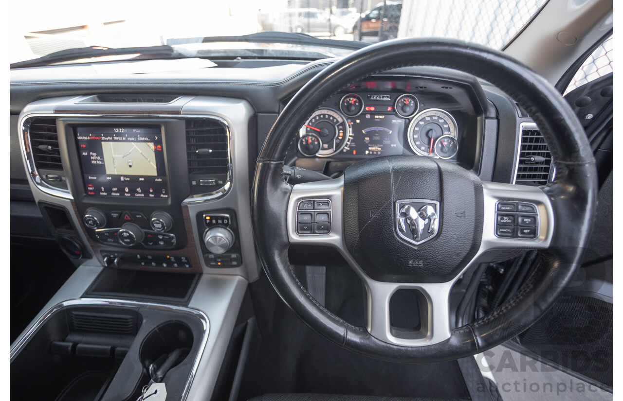 05/2019 Ram 1500 LARAMIE (4x4) FD3.2 W/RAMBOXES MY19 Crew Cab Utility Granite Crystal Metallic Grey 5.7L