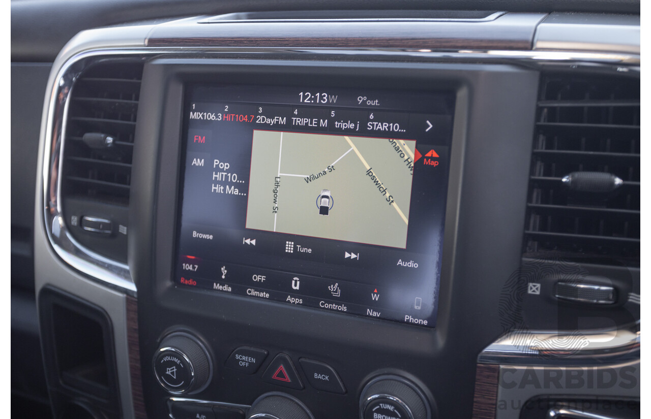 05/2019 Ram 1500 LARAMIE (4x4) FD3.2 W/RAMBOXES MY19 Crew Cab Utility Granite Crystal Metallic Grey 5.7L