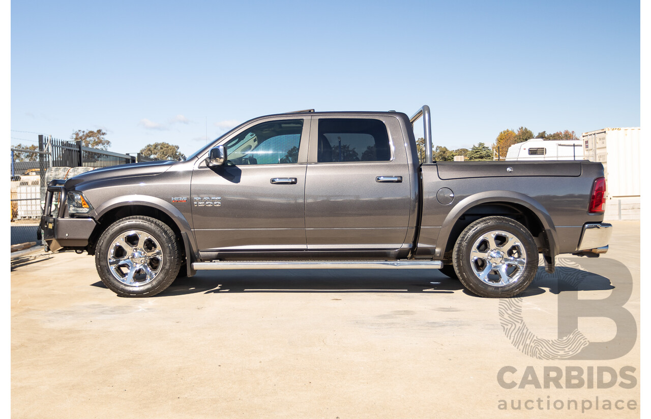05/2019 Ram 1500 LARAMIE (4x4) FD3.2 W/RAMBOXES MY19 Crew Cab Utility Granite Crystal Metallic Grey 5.7L