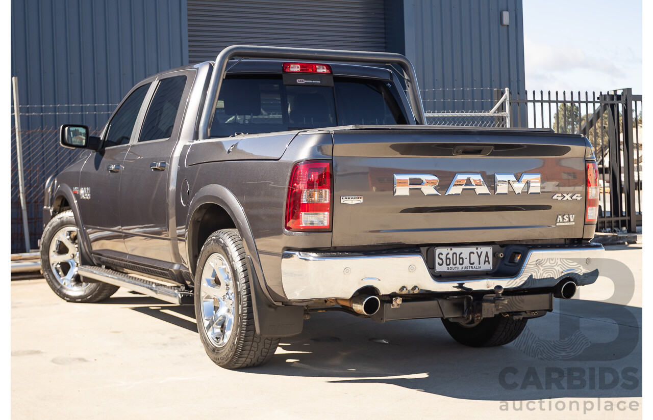 05/2019 Ram 1500 LARAMIE (4x4) FD3.2 W/RAMBOXES MY19 Crew Cab Utility Granite Crystal Metallic Grey 5.7L
