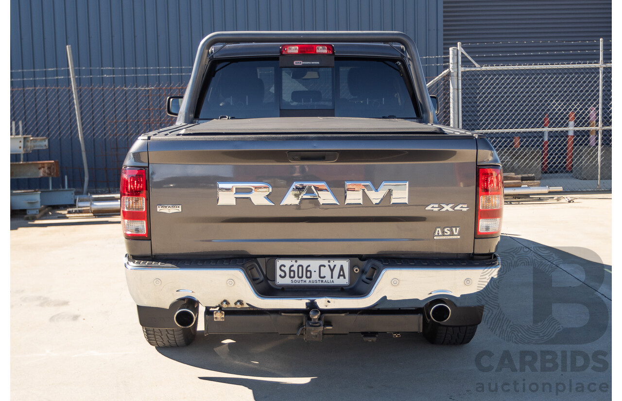 05/2019 Ram 1500 LARAMIE (4x4) FD3.2 W/RAMBOXES MY19 Crew Cab Utility Granite Crystal Metallic Grey 5.7L