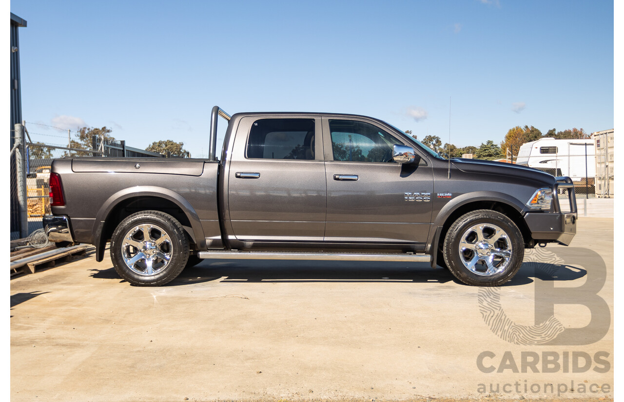 05/2019 Ram 1500 LARAMIE (4x4) FD3.2 W/RAMBOXES MY19 Crew Cab Utility Granite Crystal Metallic Grey 5.7L