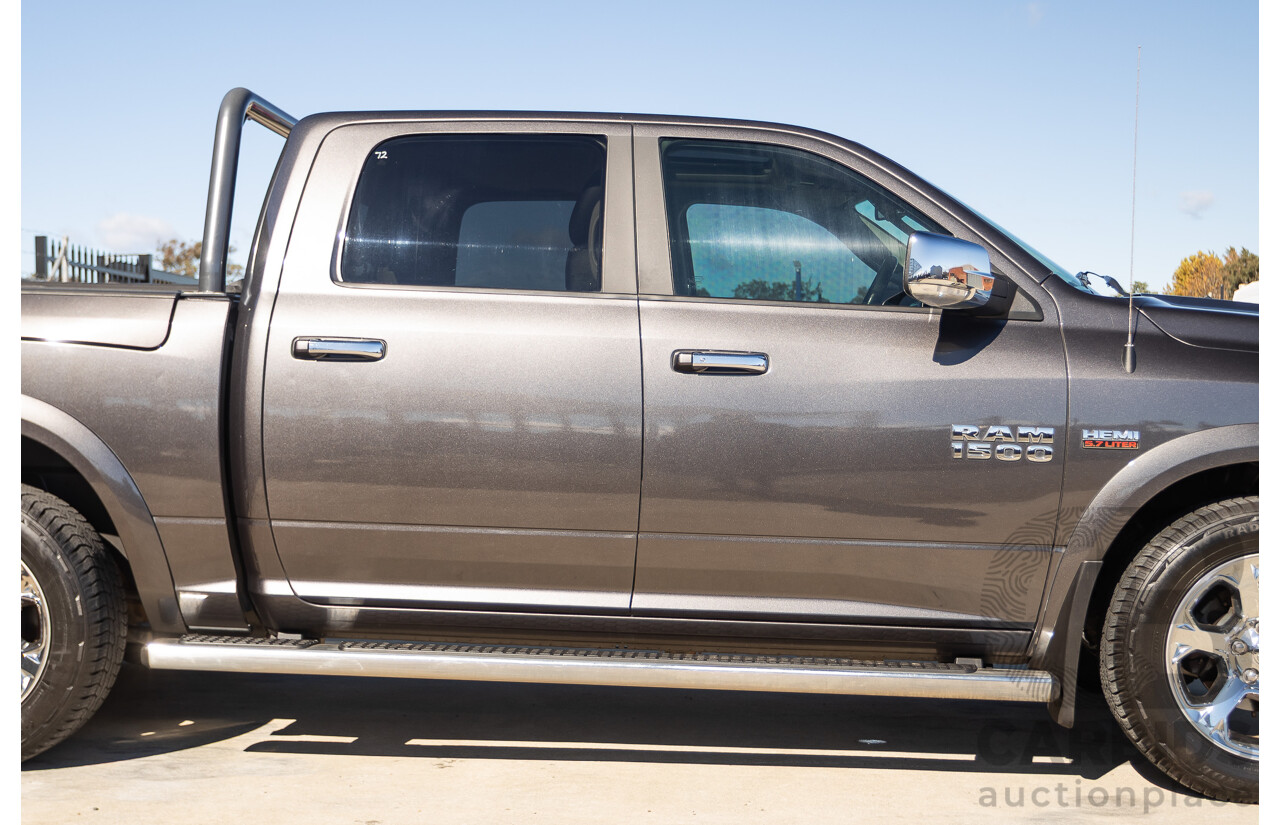 05/2019 Ram 1500 LARAMIE (4x4) FD3.2 W/RAMBOXES MY19 Crew Cab Utility Granite Crystal Metallic Grey 5.7L