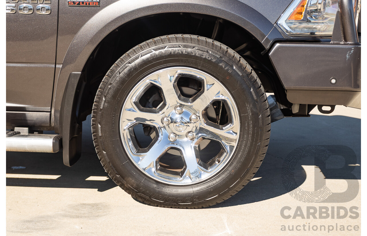 05/2019 Ram 1500 LARAMIE (4x4) FD3.2 W/RAMBOXES MY19 Crew Cab Utility Granite Crystal Metallic Grey 5.7L