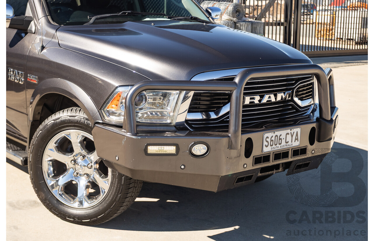 05/2019 Ram 1500 LARAMIE (4x4) FD3.2 W/RAMBOXES MY19 Crew Cab Utility Granite Crystal Metallic Grey 5.7L