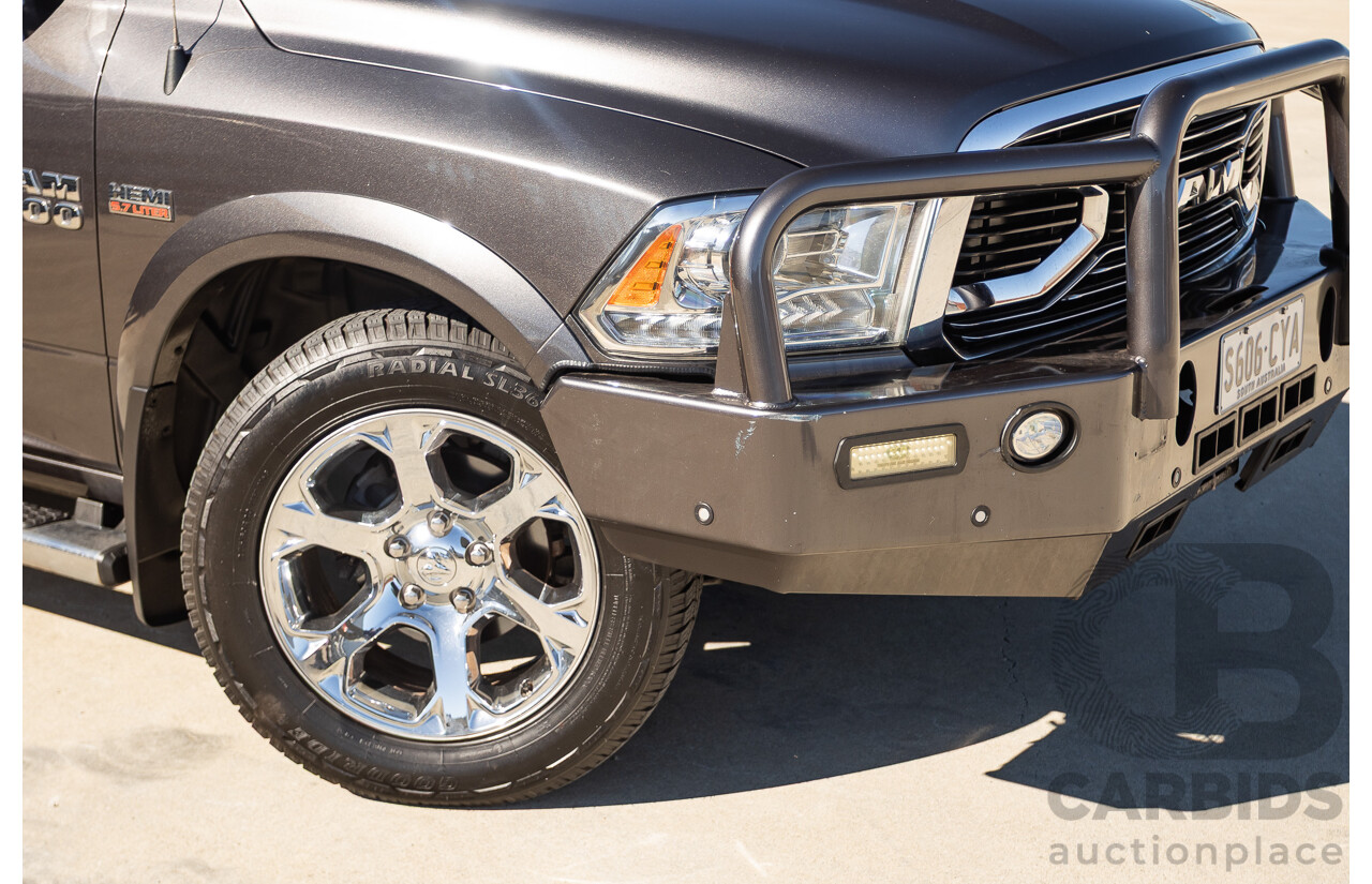 05/2019 Ram 1500 LARAMIE (4x4) FD3.2 W/RAMBOXES MY19 Crew Cab Utility Granite Crystal Metallic Grey 5.7L