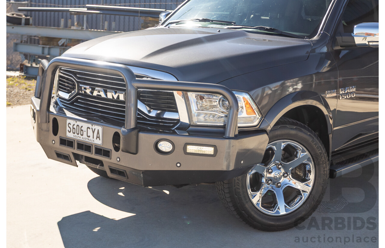 05/2019 Ram 1500 LARAMIE (4x4) FD3.2 W/RAMBOXES MY19 Crew Cab Utility Granite Crystal Metallic Grey 5.7L