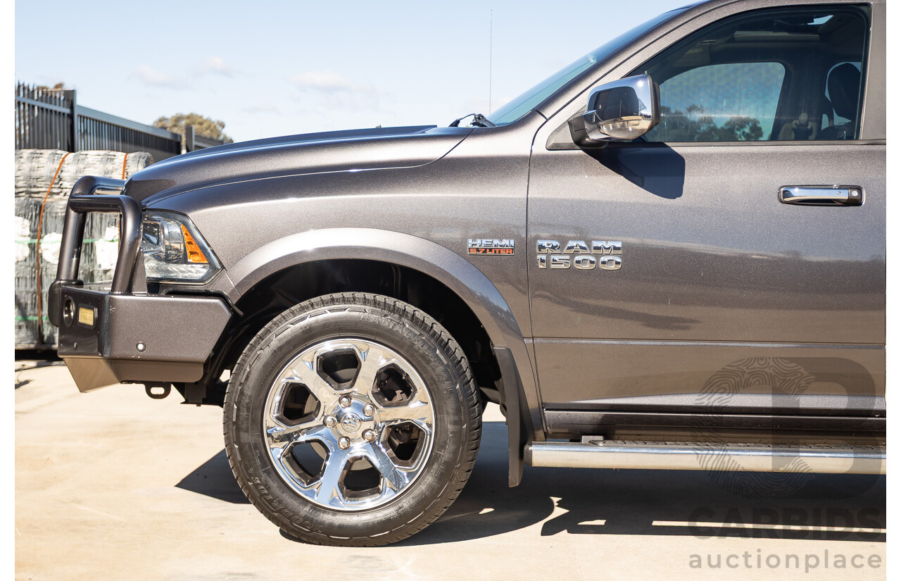 05/2019 Ram 1500 LARAMIE (4x4) FD3.2 W/RAMBOXES MY19 Crew Cab Utility Granite Crystal Metallic Grey 5.7L