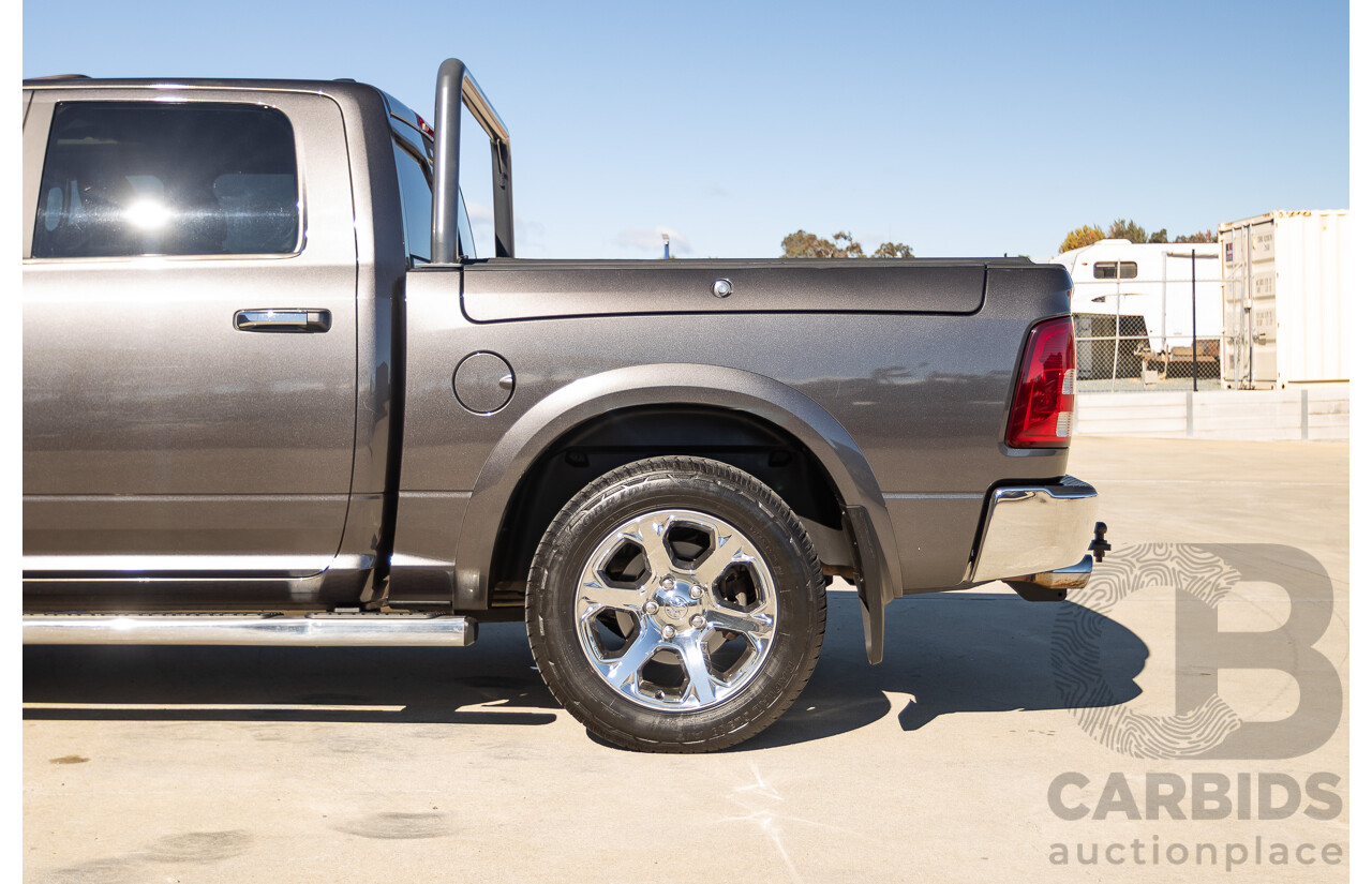 05/2019 Ram 1500 LARAMIE (4x4) FD3.2 W/RAMBOXES MY19 Crew Cab Utility Granite Crystal Metallic Grey 5.7L