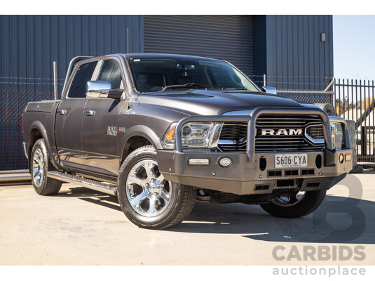 05/2019 Ram 1500 LARAMIE (4x4) FD3.2 W/RAMBOXES MY19 Crew Cab Utility Granite Crystal Metallic Grey 5.7L