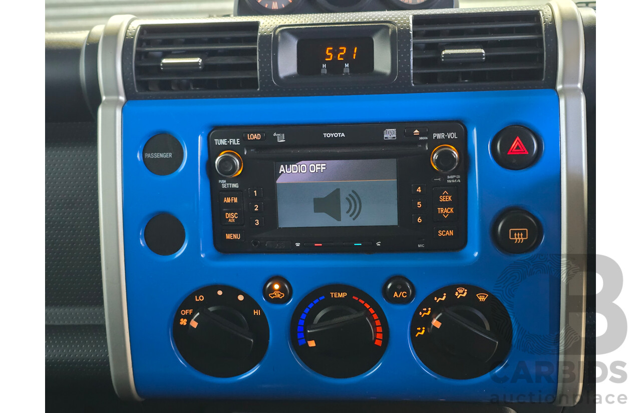 7/2011 Toyota FJ Cruiser (4x4) GSJ15R 4d Wagon Voodoo Blue V6 4.0L