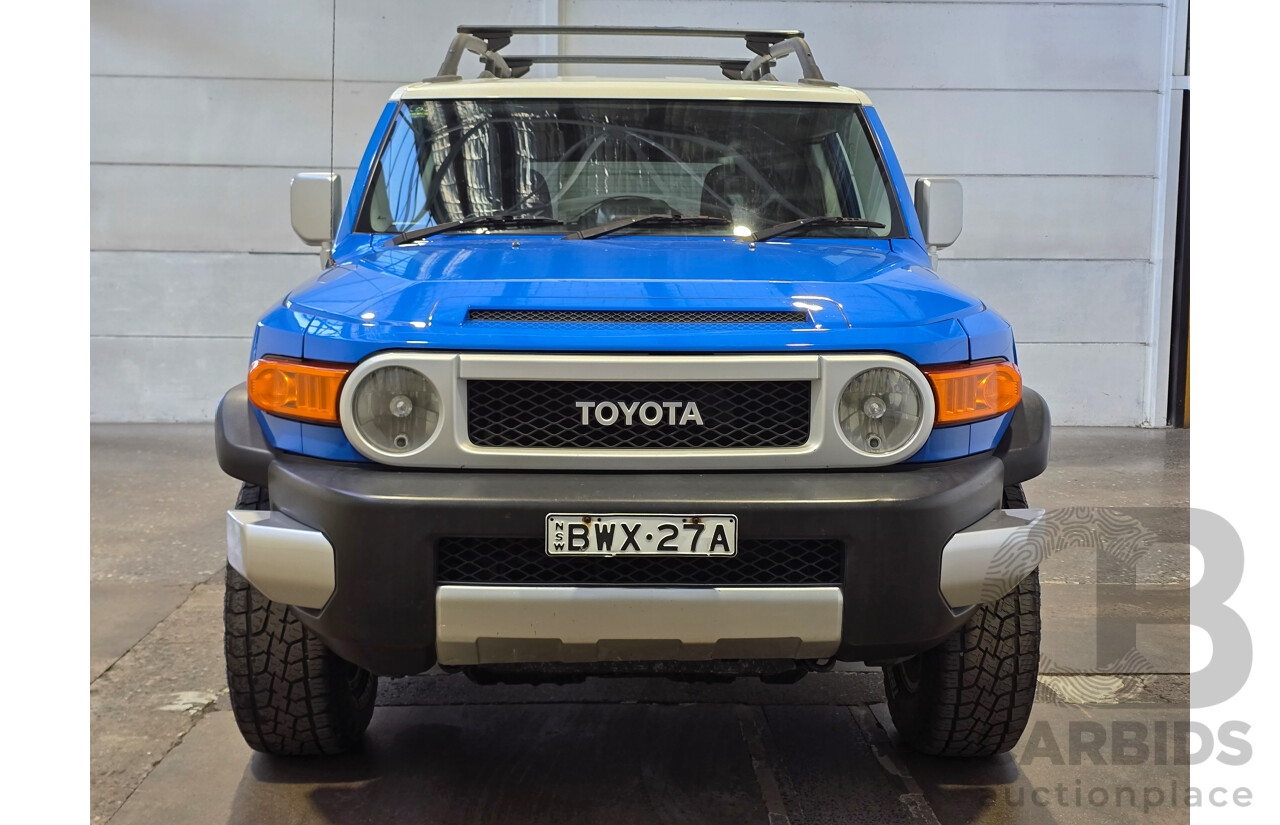 7/2011 Toyota FJ Cruiser (4x4) GSJ15R 4d Wagon Voodoo Blue V6 4.0L