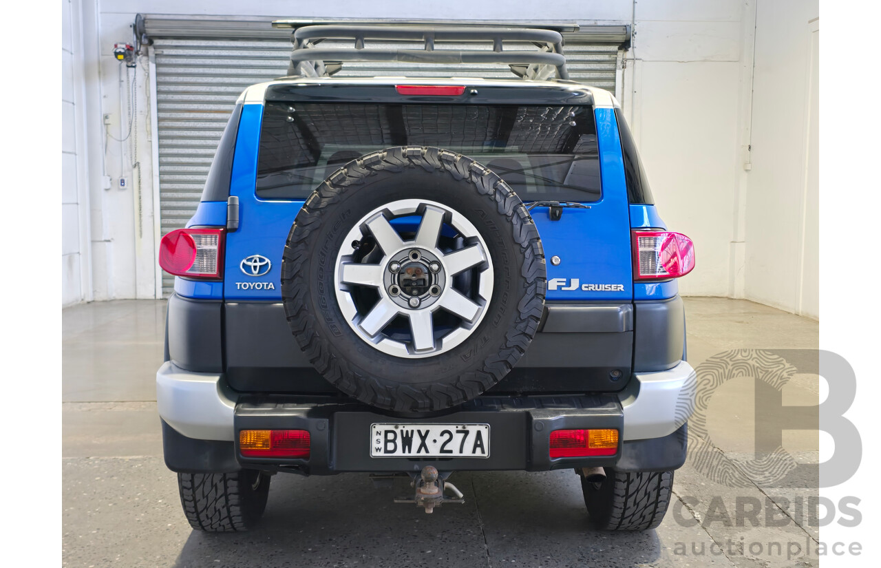 7/2011 Toyota FJ Cruiser (4x4) GSJ15R 4d Wagon Voodoo Blue V6 4.0L