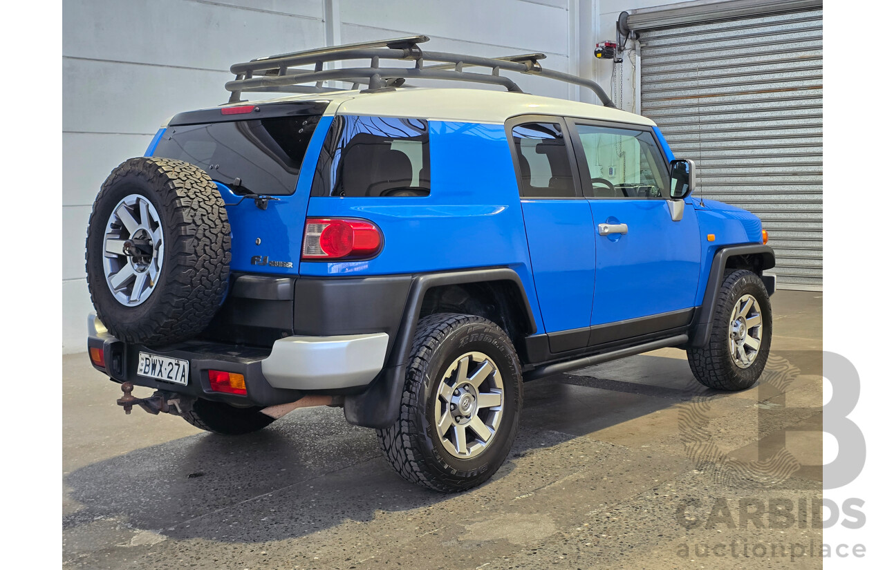 7/2011 Toyota FJ Cruiser (4x4) GSJ15R 4d Wagon Voodoo Blue V6 4.0L