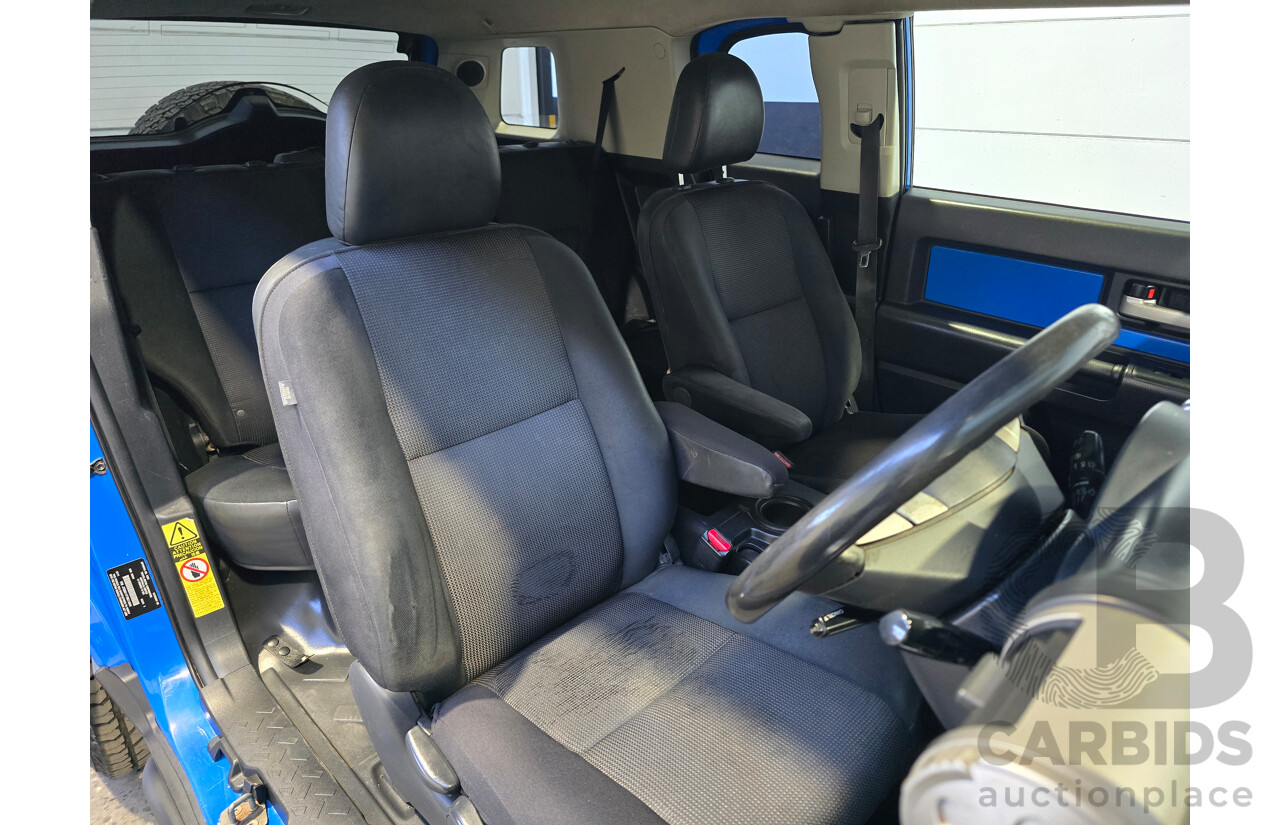 7/2011 Toyota FJ Cruiser (4x4) GSJ15R 4d Wagon Voodoo Blue V6 4.0L